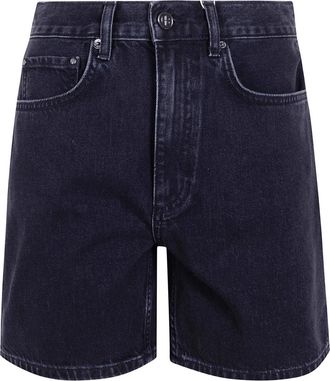 Anine Bing Delaney Short - Dames - Denim shorts - Blauw - W26 - Katoen - Korte Broeken