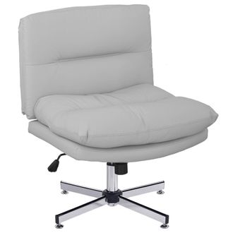 HOMCOM Silla de oficina 65x65x94 cm gris