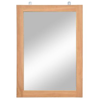 vidaXL Espejo De Pared De Teca Masivo 50x70 Cm