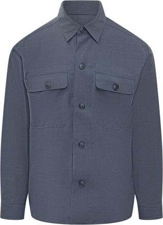 HUGO BOSS Blue Regular Solid Shirt