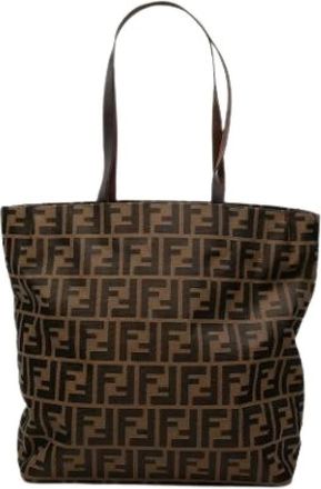 Fendi Pre-owned Tote Bags, female, Brown, Size: ONE SIZE Pre-owned Tote Bag