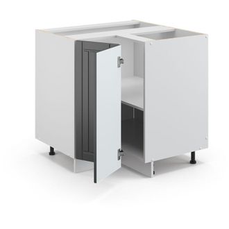 Vicco Armario De Esquina Fame-line, Antracita Casa De Campo, 80.5 Cm, Et Roble