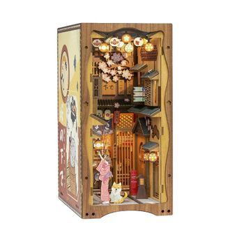 OEM Rinc&oacute;n De Lectura, Kit De Casa En Miniatura Para Armar, Estante De Madera, Ys06a
