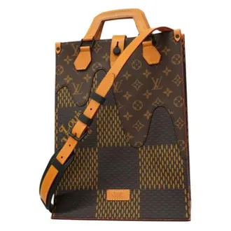 Louis Vuitton Pre-owned Handbags, male, Brown, Size: ONE SIZE Pre-owned Vintage Canvas Handbag