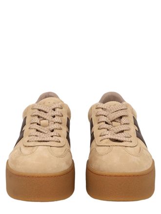 Hogan Cool Thick Sole Calfskin Sneakers