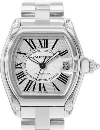Cartier Pre-owned Cartier Roadster Automatic Silver Dial Mens Watch W62025V3