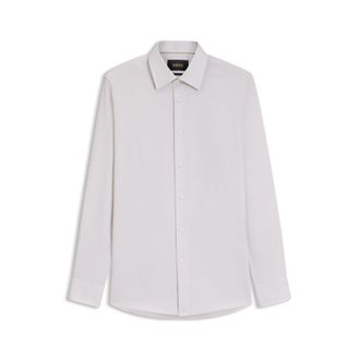BOSS Slim-fit shirt in Italian-made structured cotton