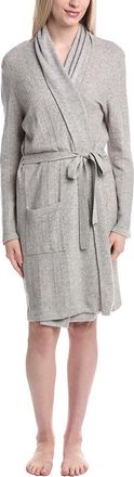 Sofiacashmere Herringbone Texture Cashmere& Wool-Blend Robe