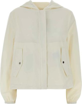 Herno Jassen, Dames, Wit, L, Jersey Omkeerbare Jas