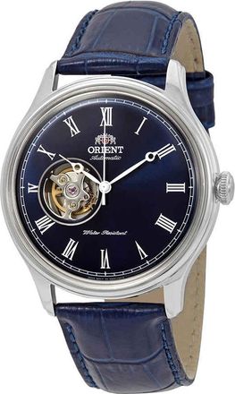 Orient Open Heart Automatic Blue Dial Mens Watch FAG00004D0