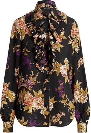 Ralph Lauren Dames, Blouses & Shirts, Zwart, Maat: XS Katoen