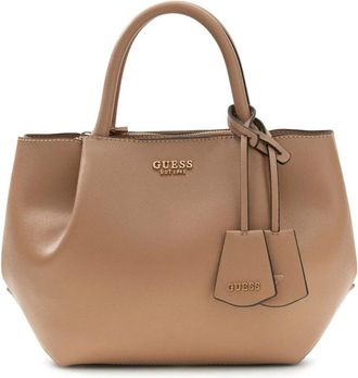 Guess Tassen, Dames, Beige, ONE Size, Leer, Amorette Girlfriend Satchel