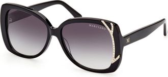 Guess GM0821 01B Womens Sunglasses Black Size 57