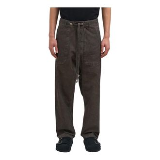 Uma Wang Straight Trousers, male, Gray, Size: L Pigiama Pants