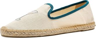 Soludos Martini Smoking Espadrille Womens Flat Shoes Natural Undyed : EU 41 (US Womens 10-10.5) B - Medium, Cotton