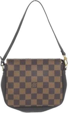 Louis Vuitton Pre-owned Shoulder Bags, female, Brown, Size: ONE SIZE Pre-owned Trusse Makeup Damier Pouch