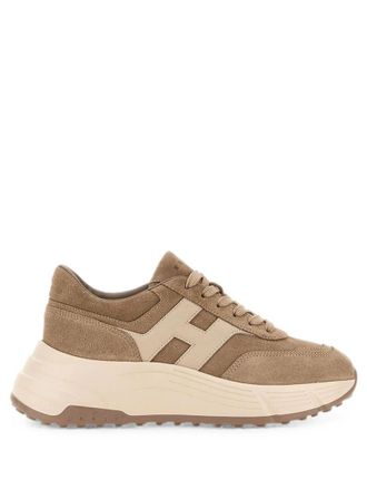 Hogan Beige Logo Sneakers