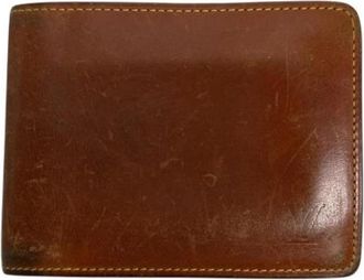Louis Vuitton Pre-owned Leren Portemonnee - Heren - Vintage Accessoires - Bruin - ONE Size - Leer - Vintage