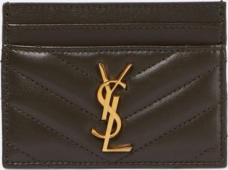 Saint Laurent Cassandre matelasse leather card holder