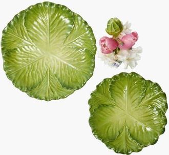 Mrs. Alice Serena Cabbage Starter Plate in Green at Nordstrom