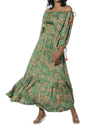Cleobella Daniella Midi Dress In Tropical Abstract