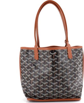 Goyard Anjou Reversible Tote Coated Canvas Mini