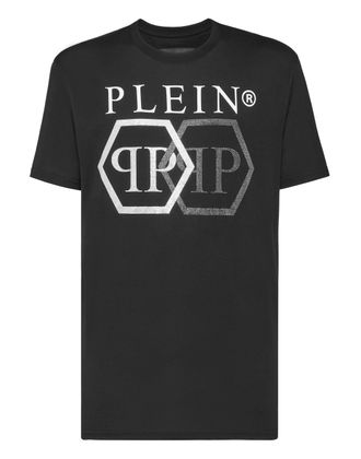 Philipp Plein T-shirt Round Neck SS Stones Hexagon