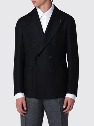Tagliatore Cappotto corto doppiopetto in pura lana vergine Super 100s
