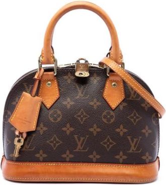 Louis Vuitton Pre-owned Alma BB - Dames - Vintage Handtas - Bruin - ONE Size - Leer - Vintage