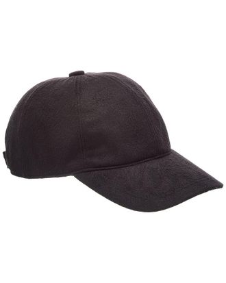 Amicale Cashmere Woven Cashmere Baseball Cap