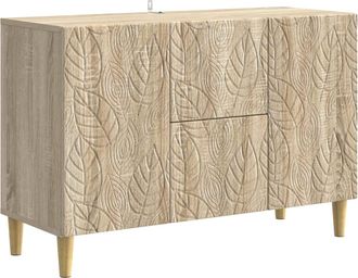 vidaXL Aparador Roble Sonoma 89 X 34,5 X 60 Cm Madera De Ingenier&iacute;a Vidaxl
