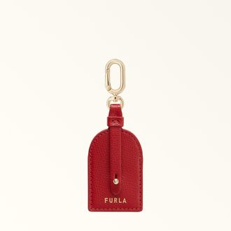 Furla And I Charm Rosso Veneziano Red Textured Leather Woman