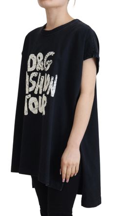 Dolce & Gabbana Logo-Graphic Cotton T-Shirt - Black