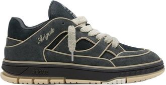 Axel Arigato Area Lo Sneakers In Black/Light Beige