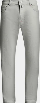 Kiton Men & apos;s Corrabo Stretch Cotton Straight Leg Five-Pocket Pants