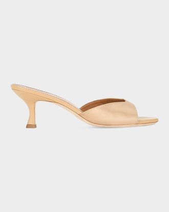 Staud Brigitte 55MM Satin Mules
