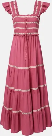 Rixo Chandra tiered cotton midi dress