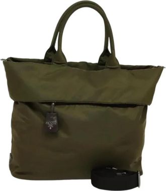 Prada Pre-owned Nylon prada-bags - Dames - Vintage Shopper - Groen - ONE Size - Nylon - Vintage