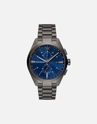 Emporio Armani Mens Emporio Armani AR11481 Claudio Blue Dial Chronograph Mens Watch