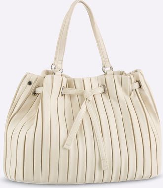 Heine Handtasche HEINE, Damen, Gr. B/H/T: 40cm x 26cm x 13cm, sand, Viskosemischung, unifarben, Taschen Handtasche