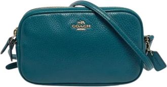Coach Pre-owned Leather Cross Body Bag - Dames - Vintage Schoudertas - Groen - ONE Size - Leer - Vintage