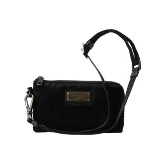 Dolce & Gabbana Pre-owned Fabric pouches - Dames - Vintage Schoudertas - Zwart - ONE Size - Leer - Vintage