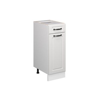 Vicco Mueble Bajo De Cocina R-line, Blanco Casa De Campo, 30 Cm Sin Encimera