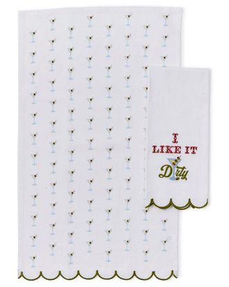 Two's Company I Like It Dirty Set Of 2 Dish Towels