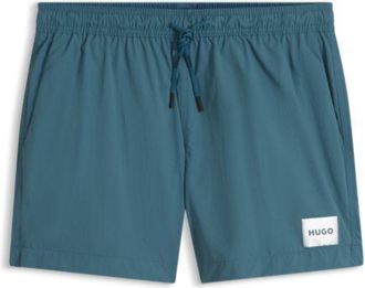 HUGO BOSS Quick-drying swim shorts in recycled material with logo
