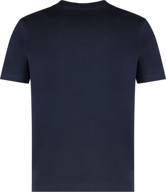 Paul & Shark Mens Cotton Jersey T-Shirt With Logo Print Blue T-Shirts And Polos