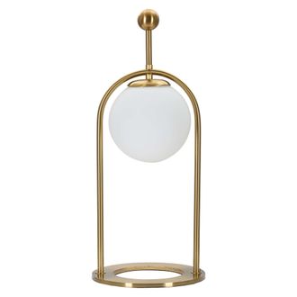Dmora L&aacute;mpara De Mesa Andong, Requiere 1 Bombilla, Base E14, Interruptor Manual, Blanco Mate