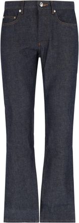 A.P.C. Blue High Waist Bootcut Denim Jeans