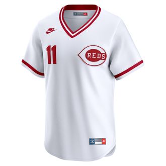 Nike Barry Larkin Cincinnati Reds Cooperstown Nike Mens Dri-FIT ADV MLB Limited Jersey in White | CO25CNC1QME-UCJ
