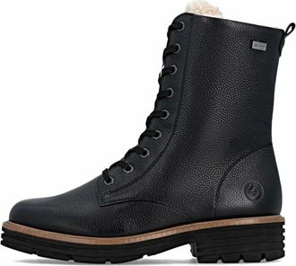 Rieker Veterenkelboot - Dames - Schoenen - Zwart - Maat: 39 EU Leer